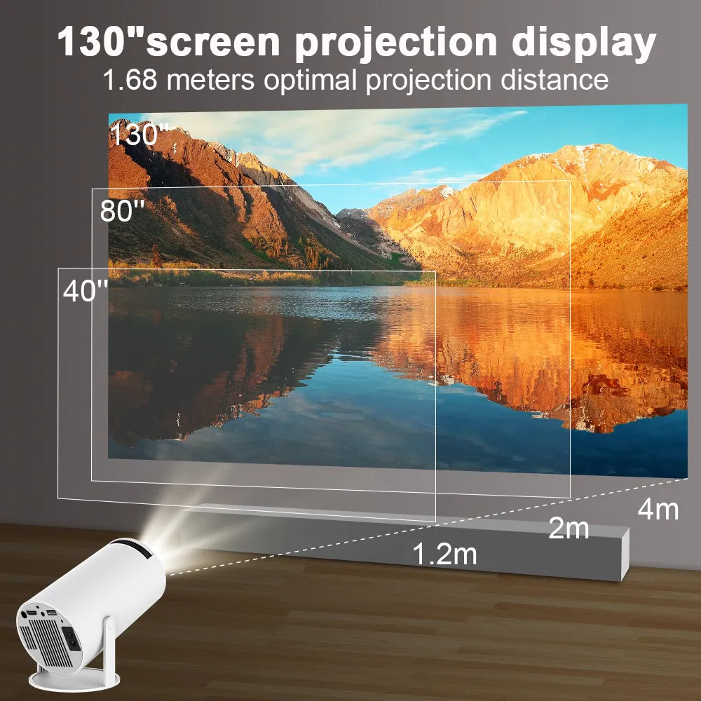 Transpeed 4K Android 11 Projector - Immerse yourself in the Ultimate Cinema Experience with Wifi6 Dual!