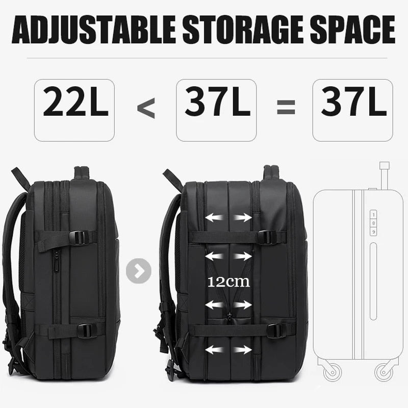 BANGE Travel Backpack for Men: Style, Functionality and Expanded Capacity!