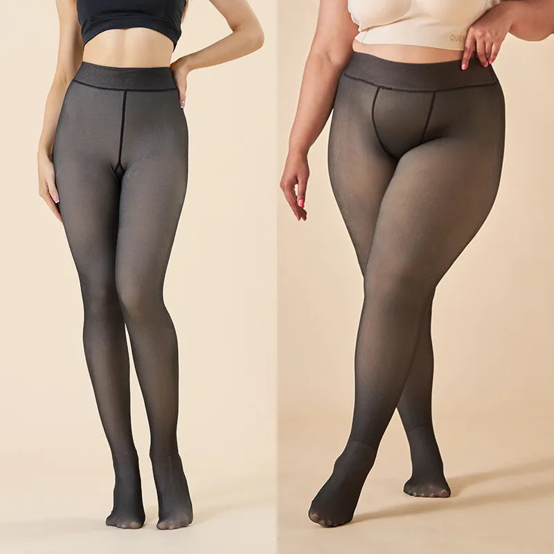 Chaleur et Élégance Hivernale - Collants Thermo-Confort pour Femme