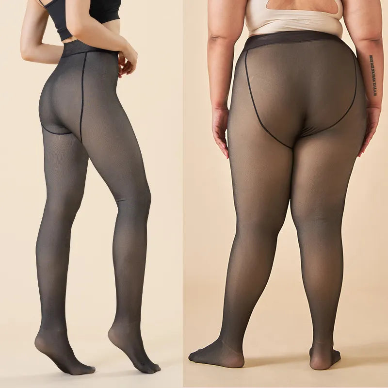 Chaleur et Élégance Hivernale - Collants Thermo-Confort pour Femme